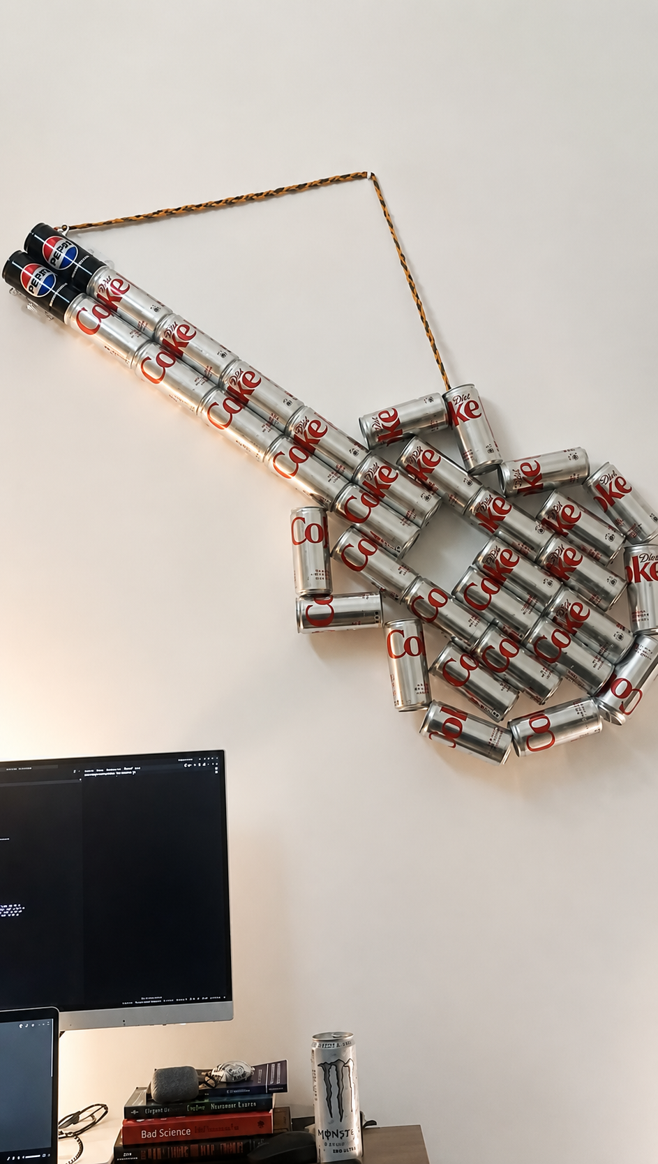 Coke Guitar Wall Hanging