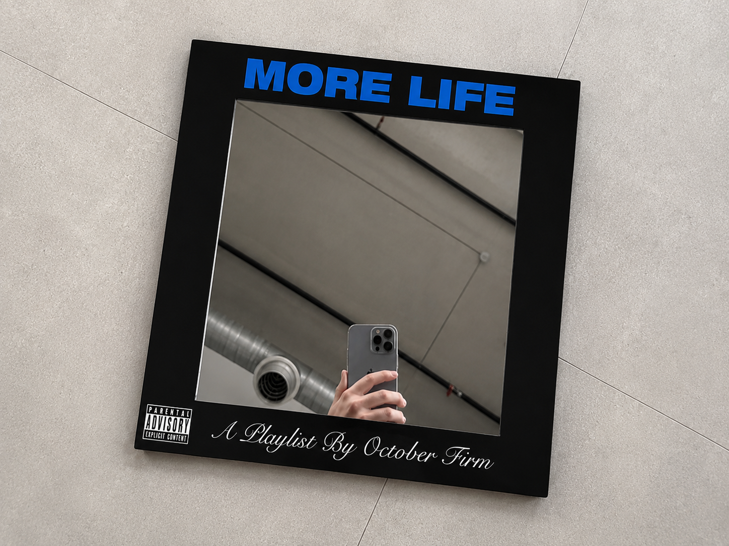 DRAKE : MUSIC ALBUM MIRROR COVER