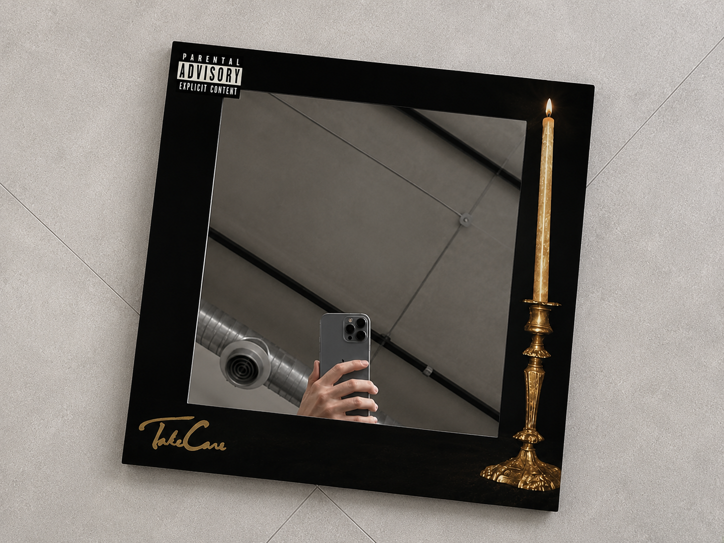 DRAKE : MUSIC ALBUM MIRROR COVER