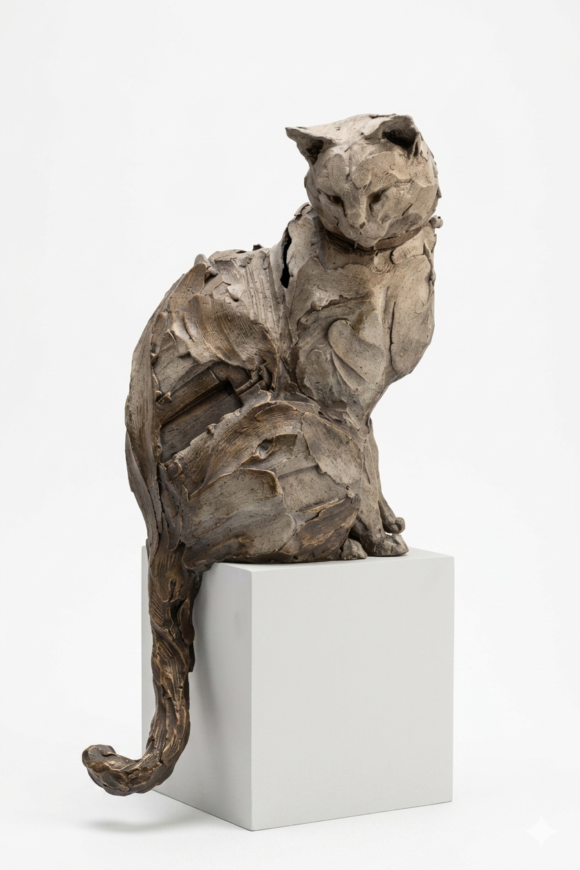 Feline Reverie Sculpture