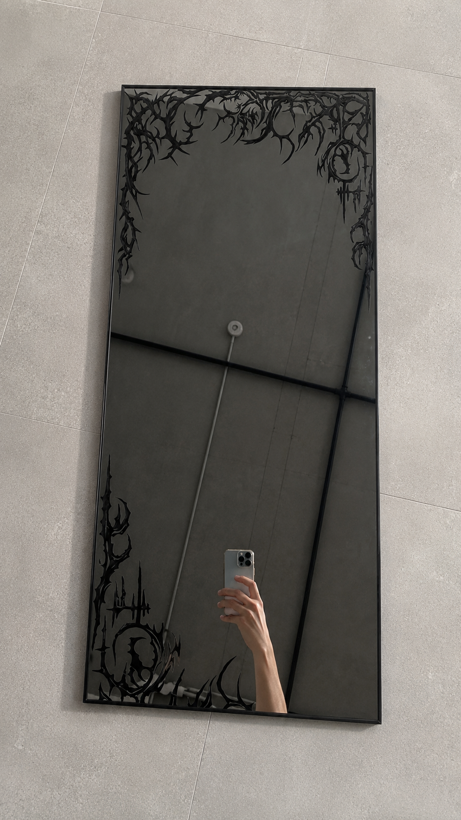 Gothic Long Rectangular Mirror