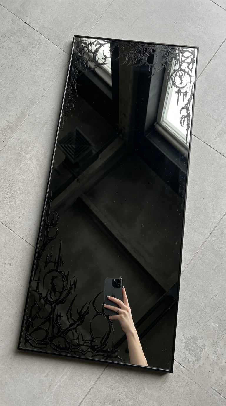 Gothic Long Rectangular Mirror