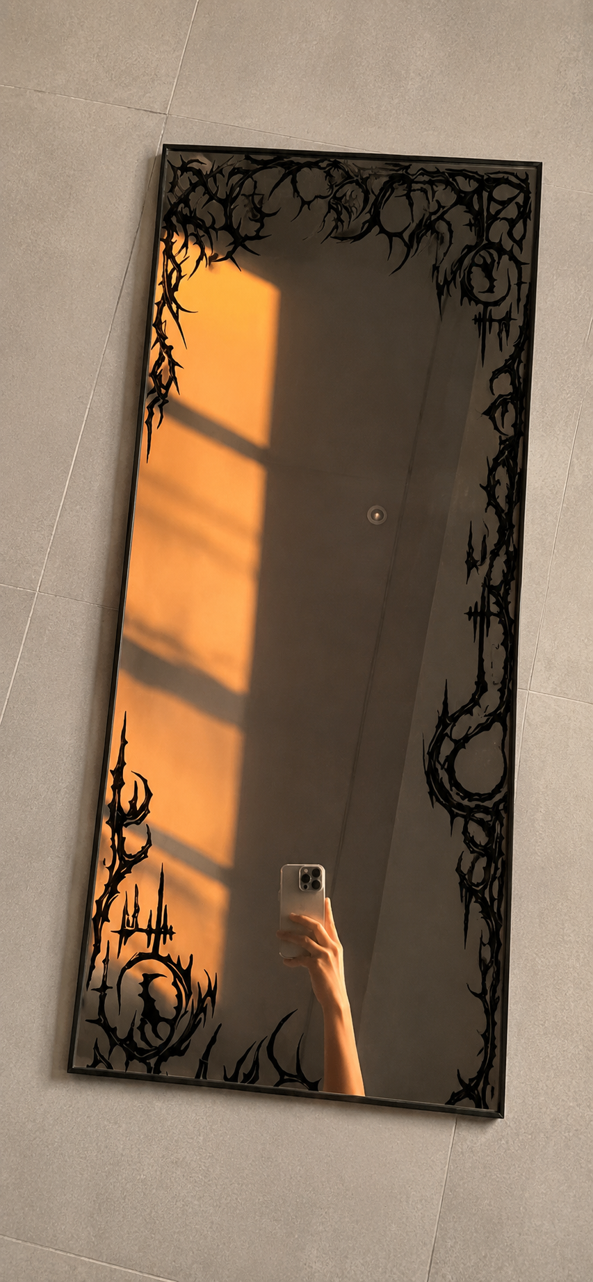 Gothic Long Rectangular Mirror